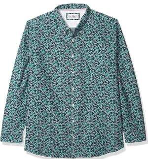 Original Penguin By Munsingwear Long Sleeve Shirt Christmas Green Holly Sz. 4XLT